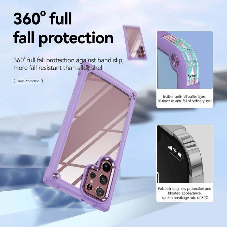 For Samsung Galaxy S22 Ultra 5G TPU + PC Lens Protection Phone Case