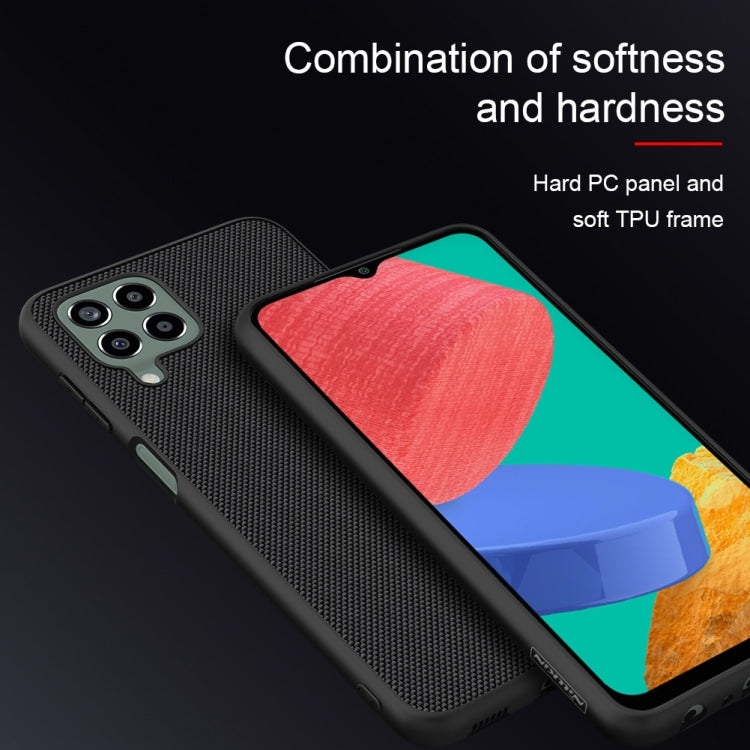 For Samsung Galaxy M33 5G NILLKIN 3D Texture Nylon Fiber PC+TPU Phone Case(Black)