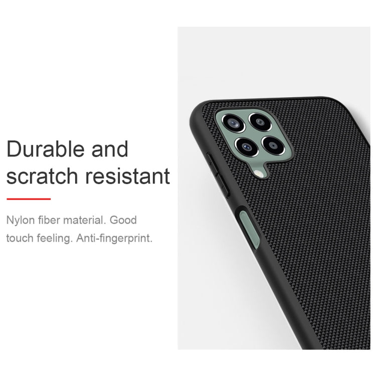 For Samsung Galaxy M33 5G NILLKIN 3D Texture Nylon Fiber PC+TPU Phone Case(Black)