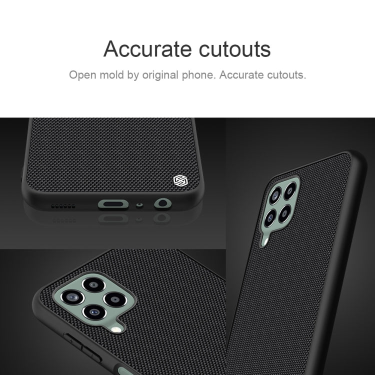For Samsung Galaxy M33 5G NILLKIN 3D Texture Nylon Fiber PC+TPU Phone Case(Black)