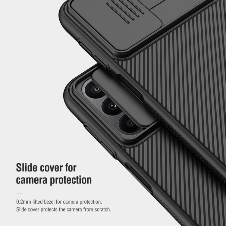 For Samsung Galaxy A23 4G NILLKIN Black Mirror Series Camshield PC Phone Case
