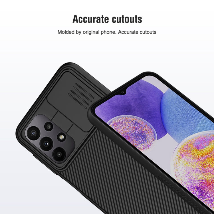 For Samsung Galaxy A23 4G NILLKIN Black Mirror Series Camshield PC Phone Case