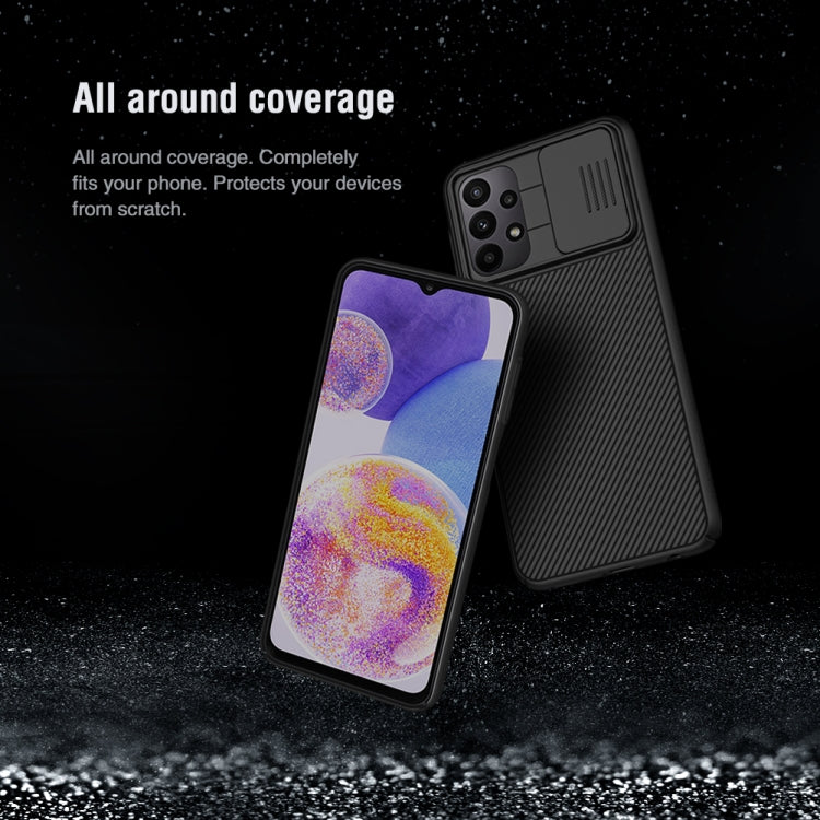 For Samsung Galaxy A23 4G NILLKIN Black Mirror Series Camshield PC Phone Case