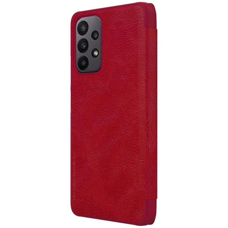For Samsung Galaxy A23 4G NILLKIN QIN Series Crazy Horse Texture Leather Case(Red)