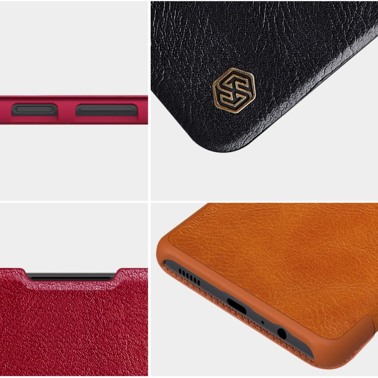 For Samsung Galaxy A23 4G NILLKIN QIN Series Crazy Horse Texture Leather Case(Red)