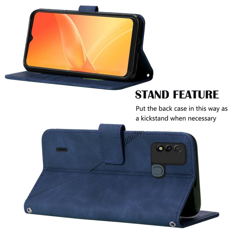 For Itel P37/Vision 2S/P651L Crossbody 3D Embossed Flip Leather Phone Case