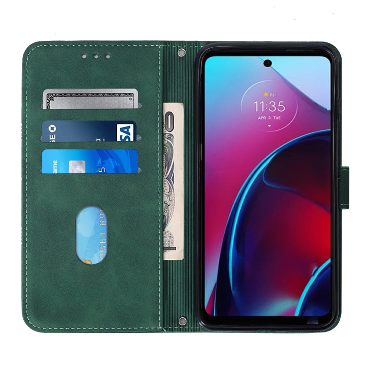 For Motorola Moto G Stylus 4G 2022 Crossbody 3D Embossed Flip Leather Phone Case