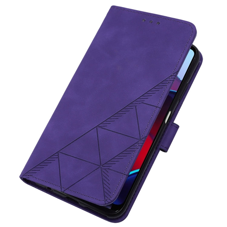 For Motorola Moto G Stylus 4G 2022 Crossbody 3D Embossed Flip Leather Phone Case