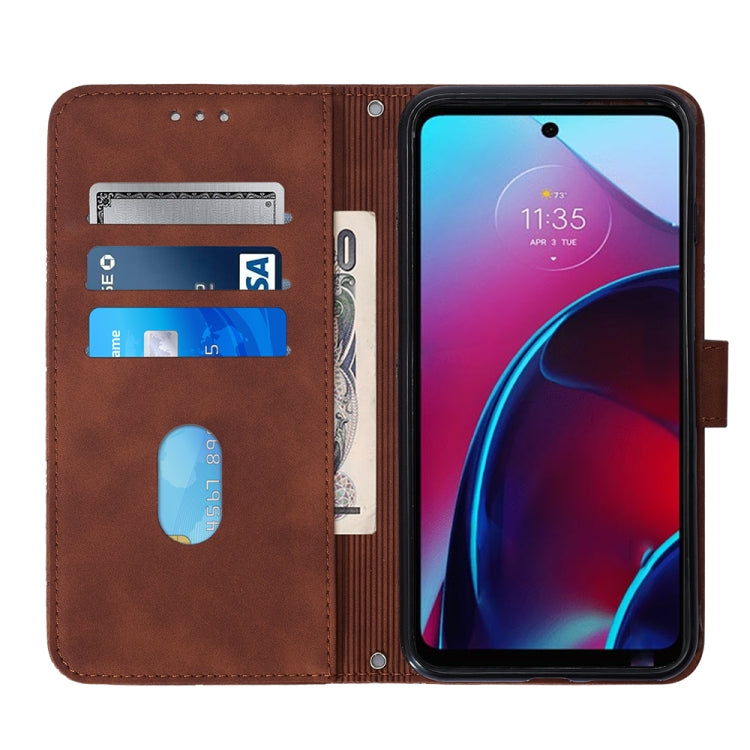 For Motorola Moto G Stylus 4G 2022 Crossbody 3D Embossed Flip Leather Phone Case