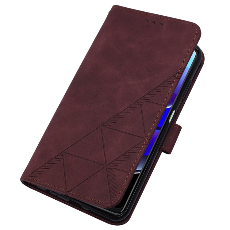 For Motorola Moto G Stylus 5G 2022 Crossbody 3D Embossed Flip Leather Phone Case