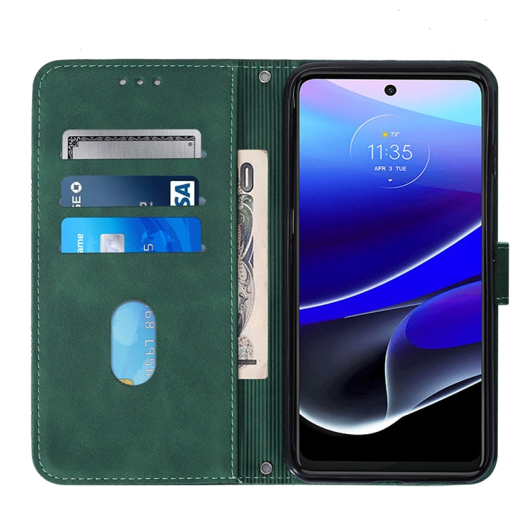 For Motorola Moto G Stylus 5G 2022 Crossbody 3D Embossed Flip Leather Phone Case