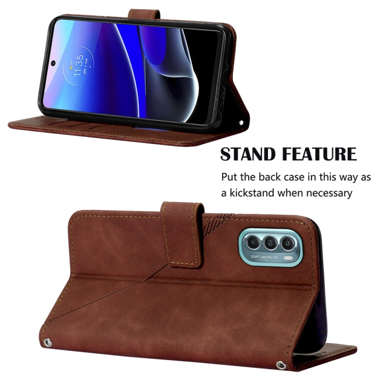 For Motorola Moto G Stylus 5G 2022 Crossbody 3D Embossed Flip Leather Phone Case