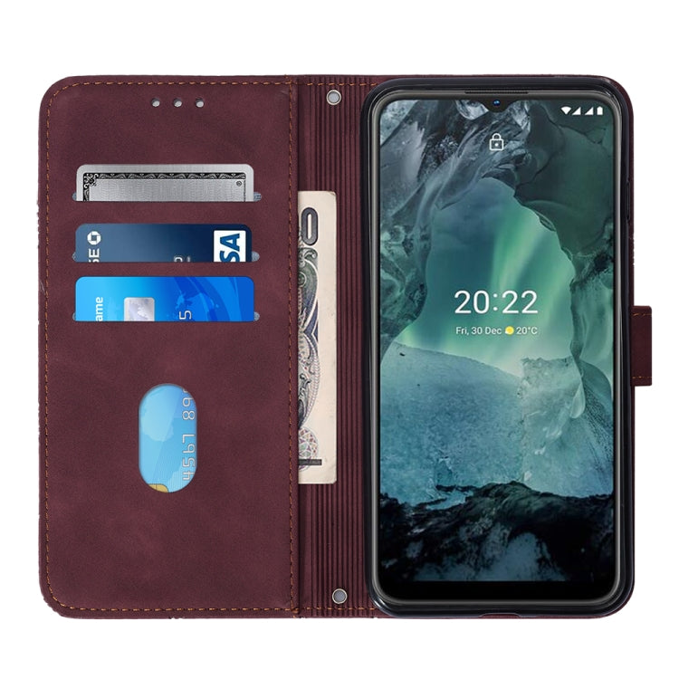 For Nokia G21/G11 Crossbody 3D Embossed Flip Leather Phone Case