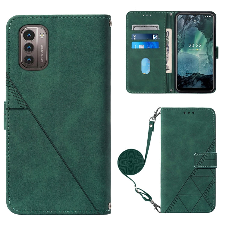 For Nokia G21/G11 Crossbody 3D Embossed Flip Leather Phone Case
