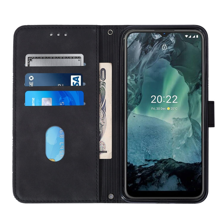 For Nokia G21/G11 Crossbody 3D Embossed Flip Leather Phone Case