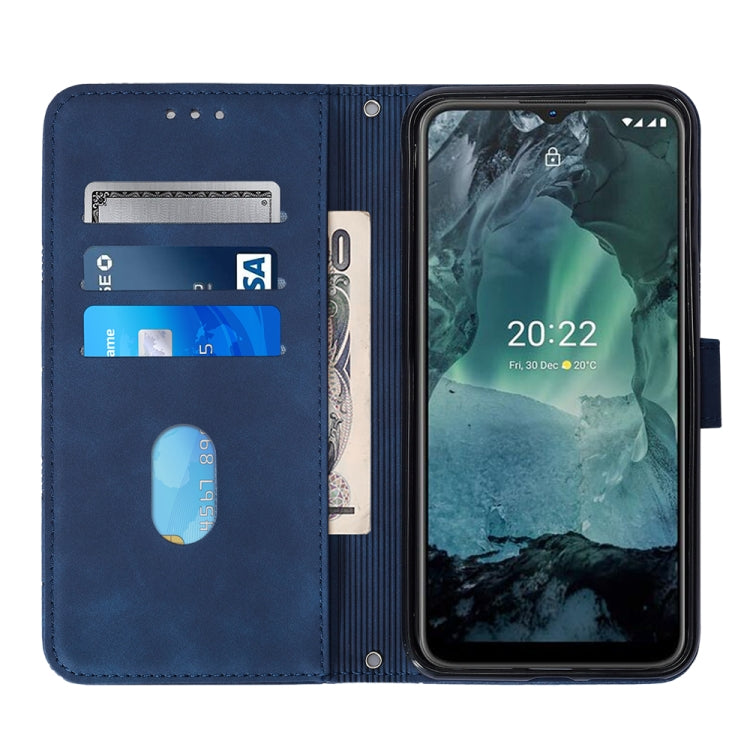 For Nokia G21/G11 Crossbody 3D Embossed Flip Leather Phone Case