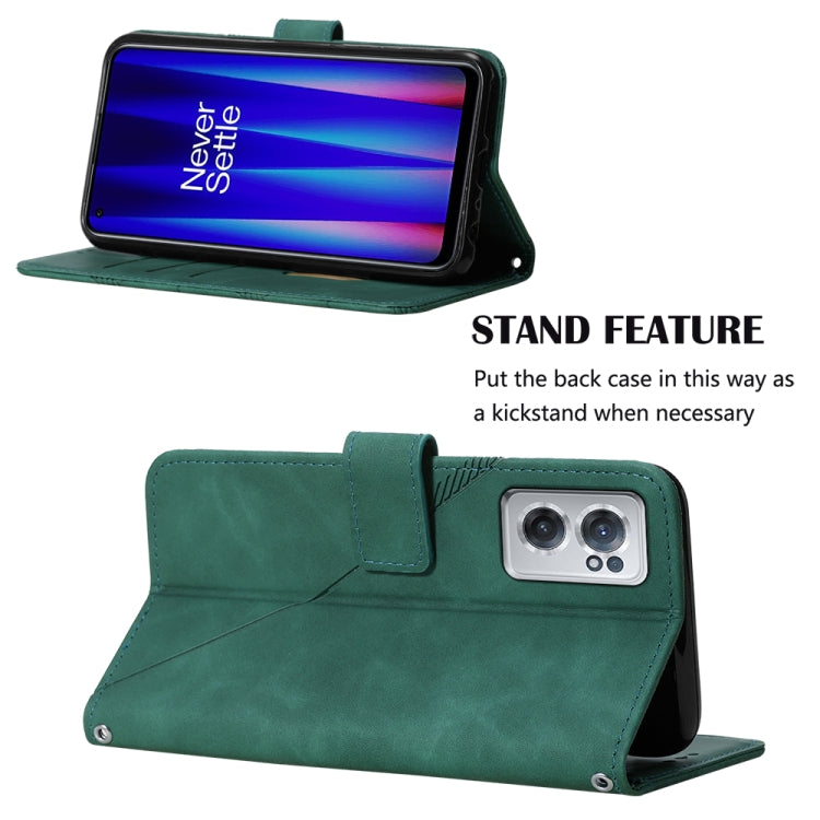 For OnePlus Nord CE 2 5G Crossbody 3D Embossed Flip Leather Phone Case