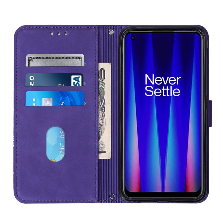 For OnePlus Nord CE 2 5G Crossbody 3D Embossed Flip Leather Phone Case