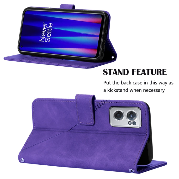 For OnePlus Nord CE 2 5G Crossbody 3D Embossed Flip Leather Phone Case