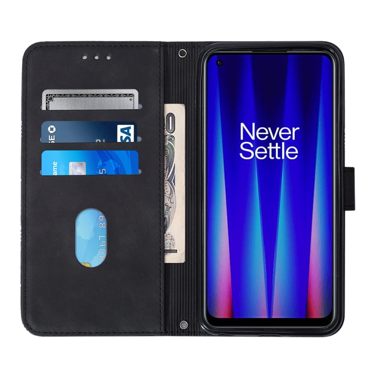 For OnePlus Nord CE 2 5G Crossbody 3D Embossed Flip Leather Phone Case