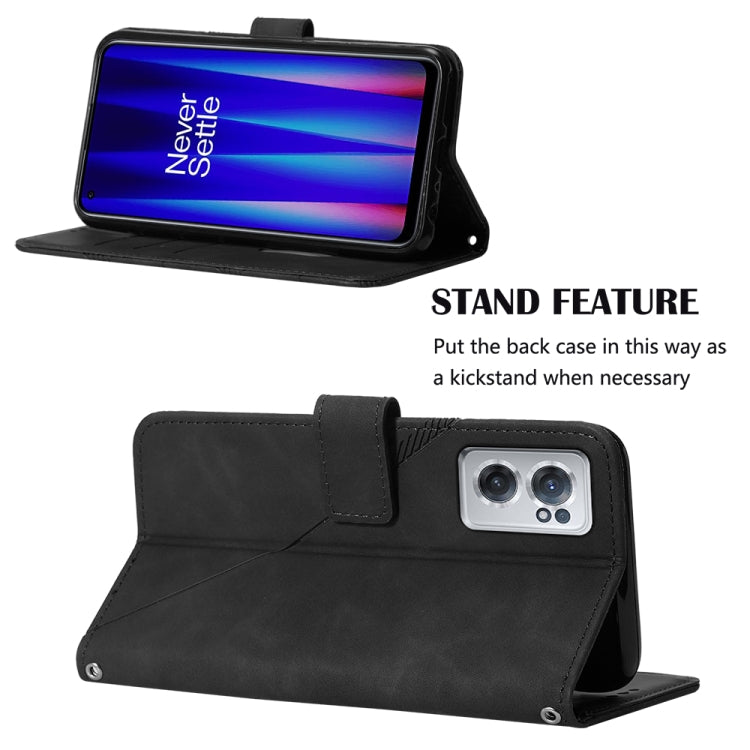 For OnePlus Nord CE 2 5G Crossbody 3D Embossed Flip Leather Phone Case