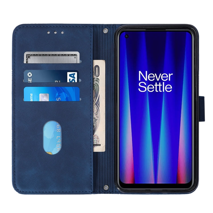 For OnePlus Nord CE 2 5G Crossbody 3D Embossed Flip Leather Phone Case