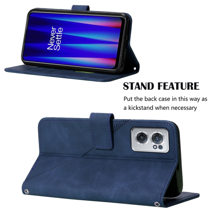 For OnePlus Nord CE 2 5G Crossbody 3D Embossed Flip Leather Phone Case