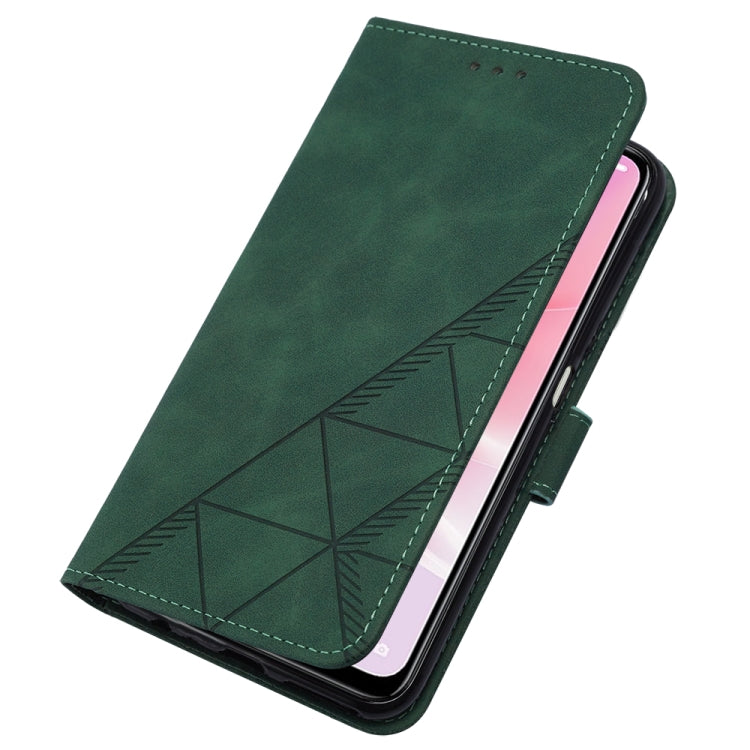 For OPPO A57 5G 2022 Crossbody 3D Embossed Flip Leather Phone Case