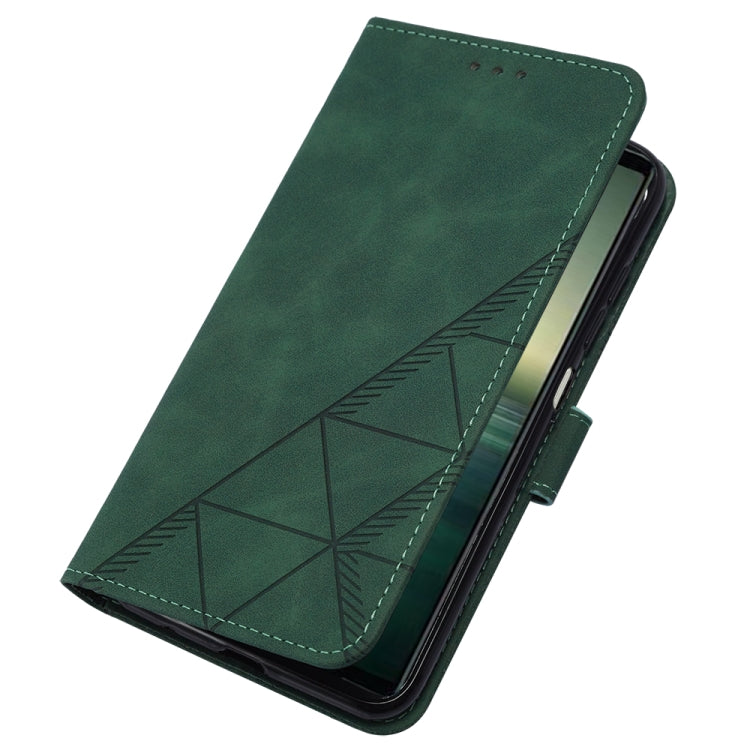 For Sony Xperia 1 IV Crossbody 3D Embossed Flip Leather Phone Case
