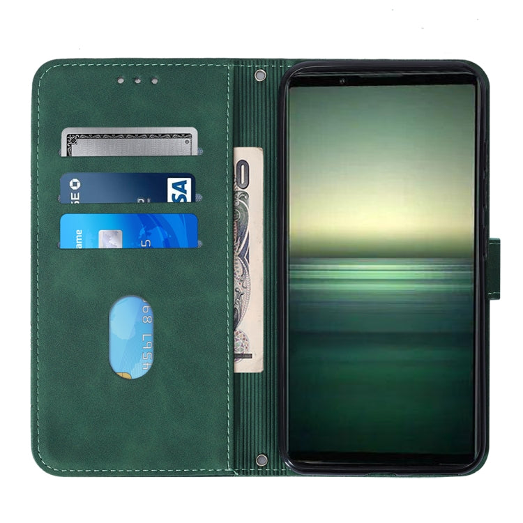 For Sony Xperia 1 IV Crossbody 3D Embossed Flip Leather Phone Case