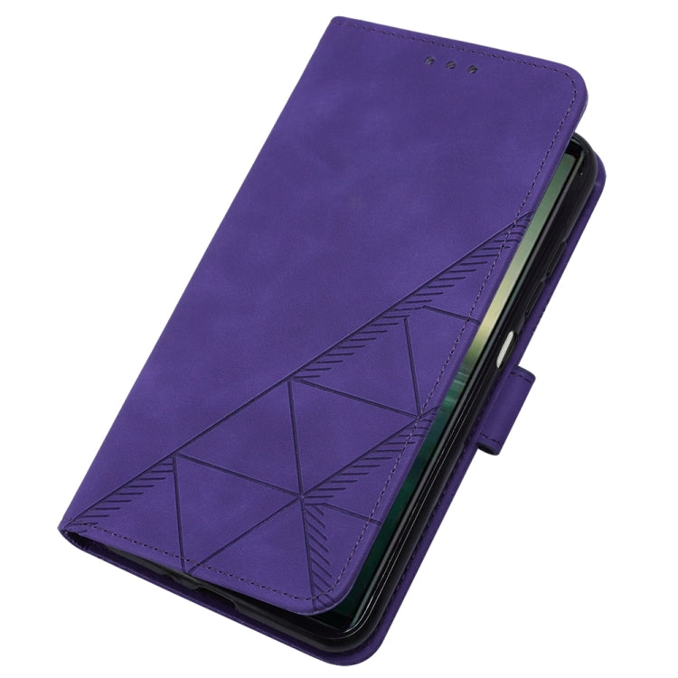 For Sony Xperia 1 IV Crossbody 3D Embossed Flip Leather Phone Case
