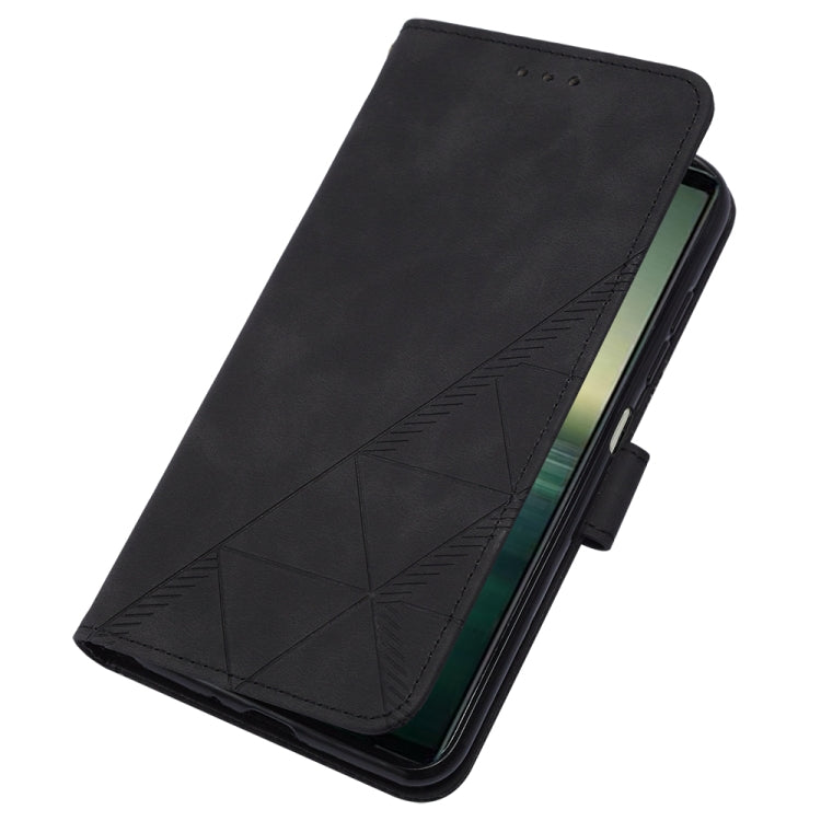 For Sony Xperia 1 IV Crossbody 3D Embossed Flip Leather Phone Case