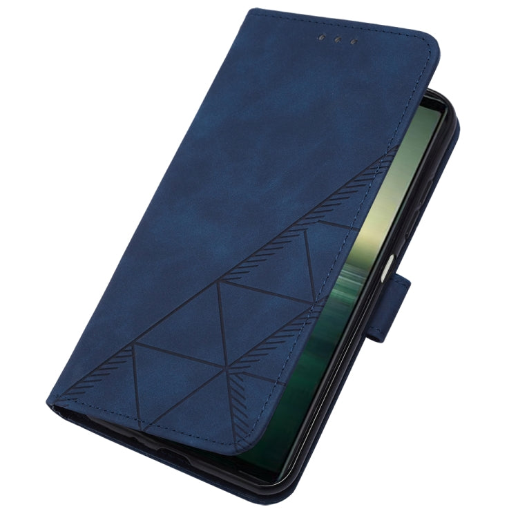 For Sony Xperia 1 IV Crossbody 3D Embossed Flip Leather Phone Case