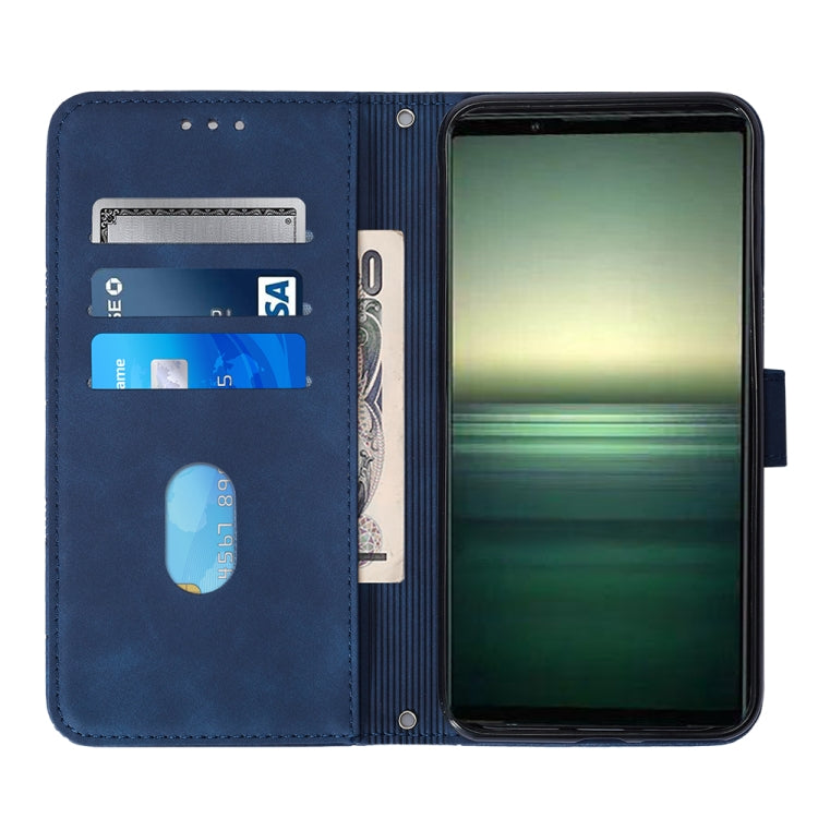 For Sony Xperia 1 IV Crossbody 3D Embossed Flip Leather Phone Case