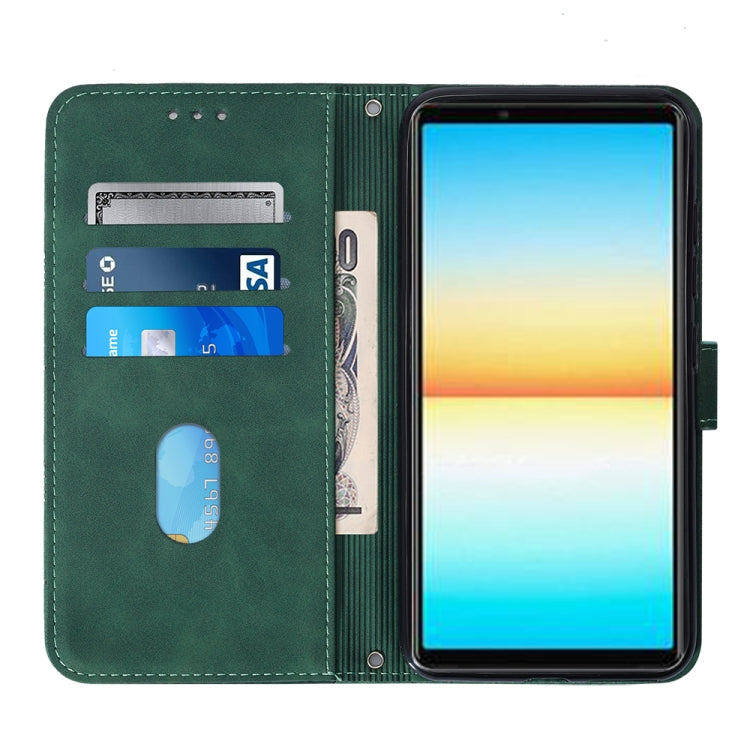 For Sony Xperia 10 IV Crossbody 3D Embossed Flip Leather Phone Case