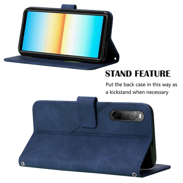 For Sony Xperia 10 IV Crossbody 3D Embossed Flip Leather Phone Case