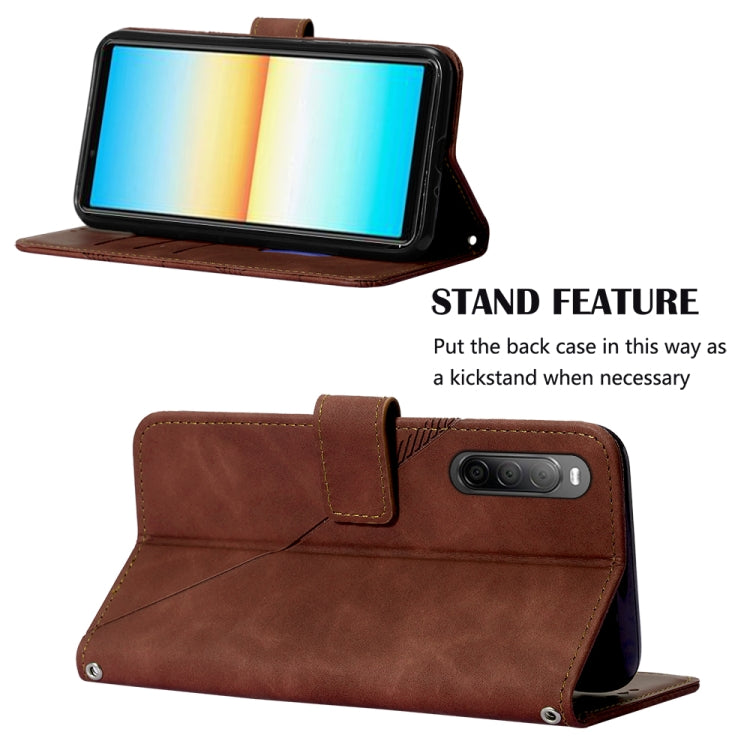 For Sony Xperia 10 IV Crossbody 3D Embossed Flip Leather Phone Case