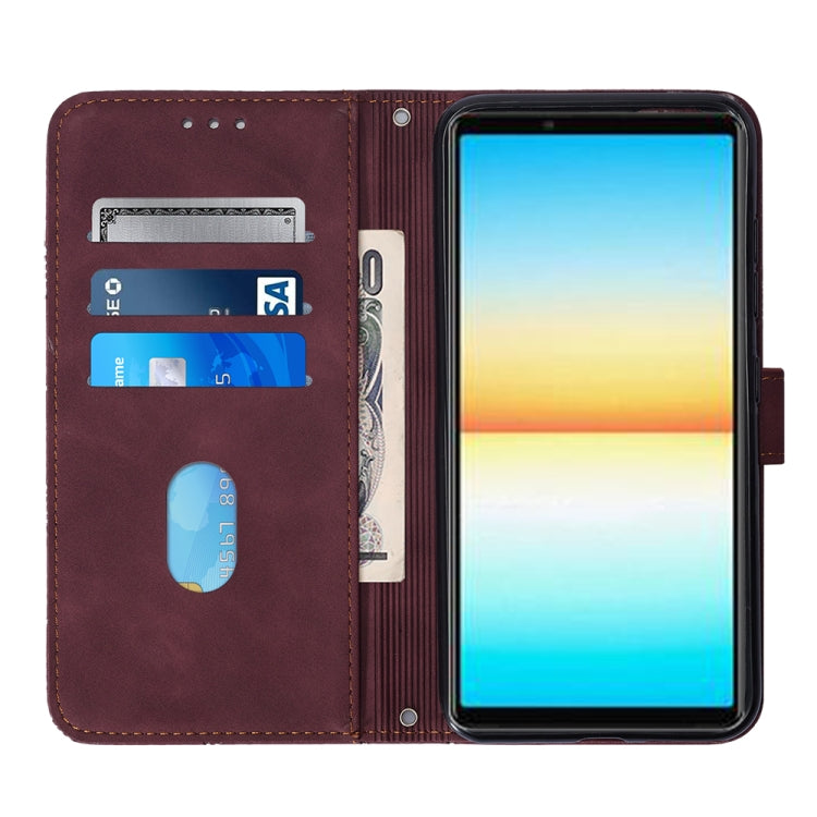 For Sony Xperia ACE III Crossbody 3D Embossed Flip Leather Phone Case