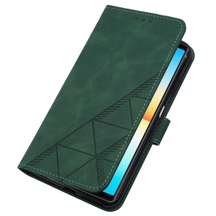 For Sony Xperia ACE III Crossbody 3D Embossed Flip Leather Phone Case