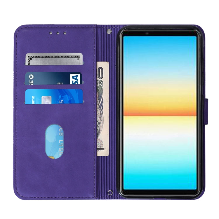For Sony Xperia ACE III Crossbody 3D Embossed Flip Leather Phone Case