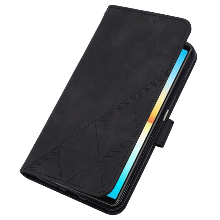 For Sony Xperia ACE III Crossbody 3D Embossed Flip Leather Phone Case