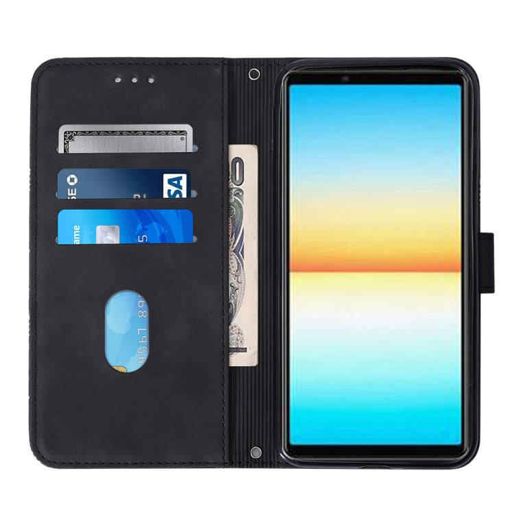 For Sony Xperia ACE III Crossbody 3D Embossed Flip Leather Phone Case