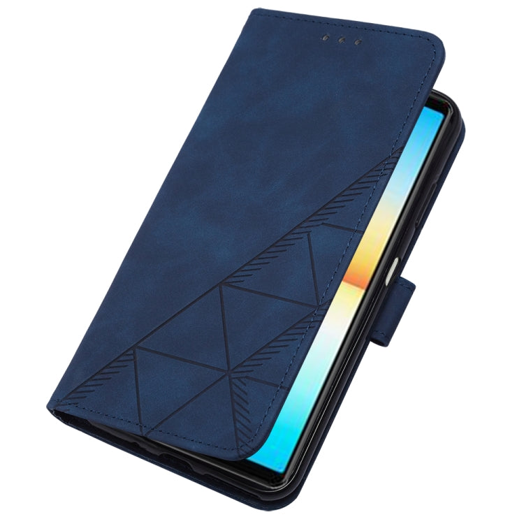 For Sony Xperia ACE III Crossbody 3D Embossed Flip Leather Phone Case