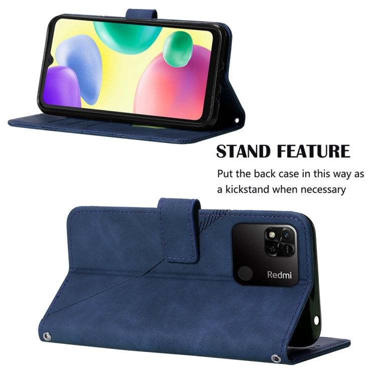 For Xiaomi Redmi 10A Crossbody 3D Embossed Flip Leather Phone Case