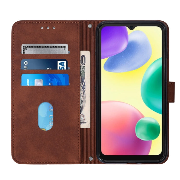 For Xiaomi Redmi 10A Crossbody 3D Embossed Flip Leather Phone Case