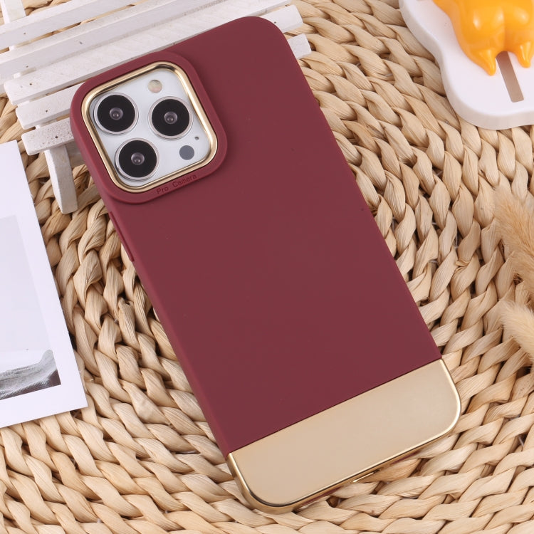 For iPhone 13 Pro Max TPU + Electroplated PC Phone Case