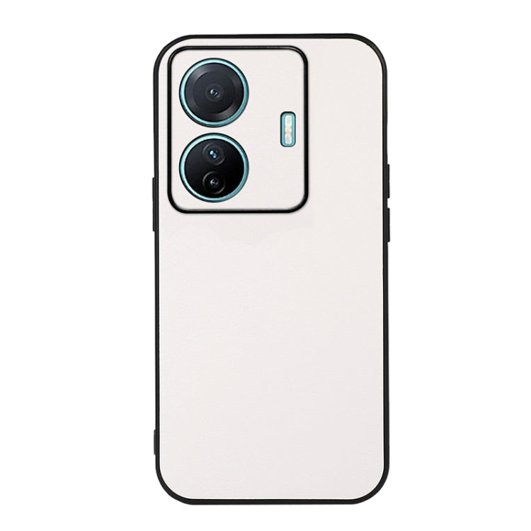 For vivo S15e Accurate Hole Two-color Litchi Texture PU Phone Case