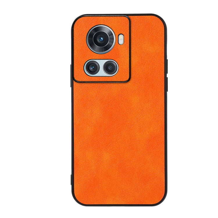 For OnePlus Ace Accurate Hole Two-color Litchi Texture PU Phone Case