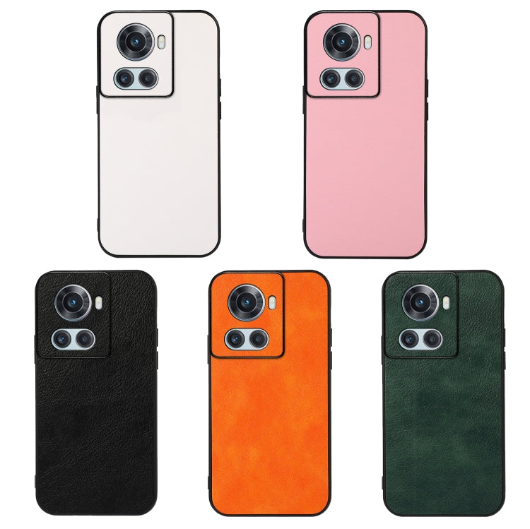 For OnePlus Ace Accurate Hole Two-color Litchi Texture PU Phone Case
