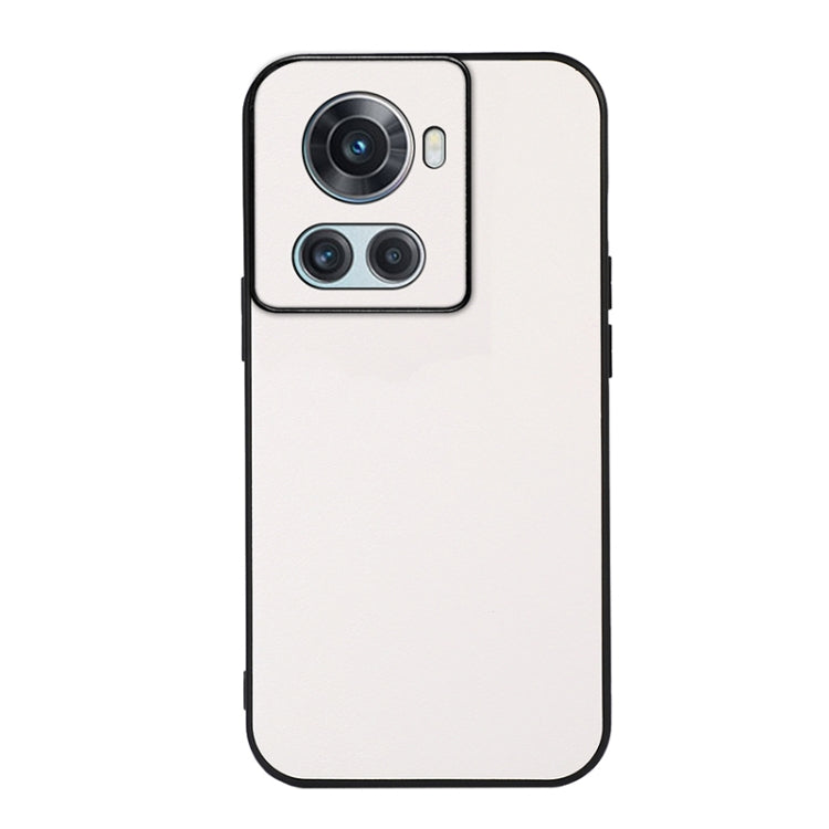For OnePlus Ace Accurate Hole Two-color Litchi Texture PU Phone Case
